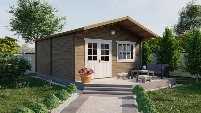 Tuinhuis/blokhut Nedersaksen 500 × 600 cm