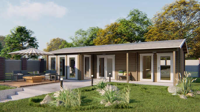Tuinhuis/blokhut Letterkenny 1120 × 600 cm