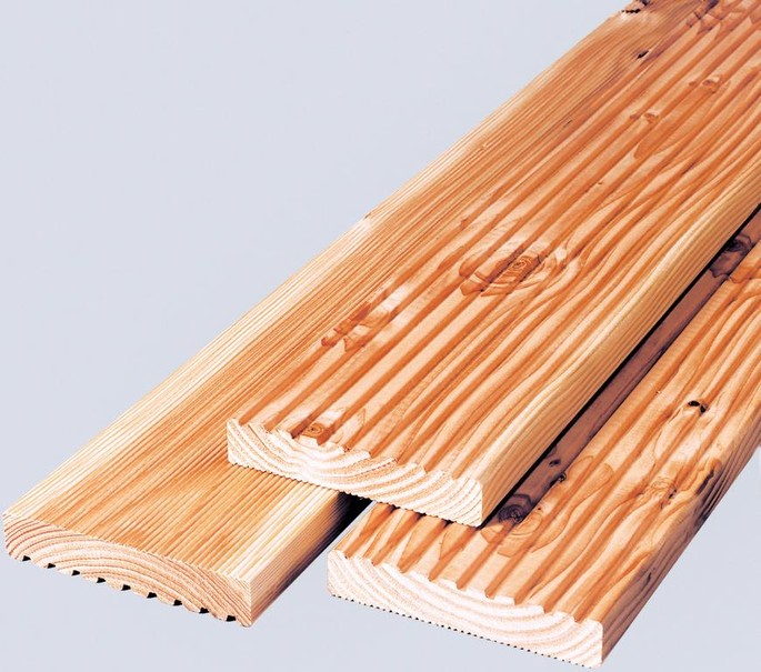 Terrassendielen Douglasie 2,8 x 14,5 x 200 cm (2. Wahl)