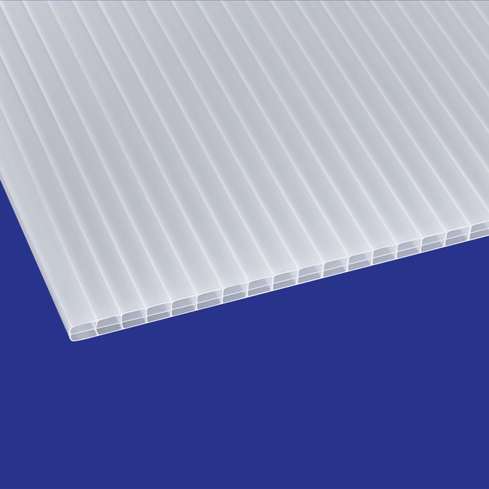 Doppelstegplatten Hohlkammerplatten Polycarbonat 16mm opalweiß