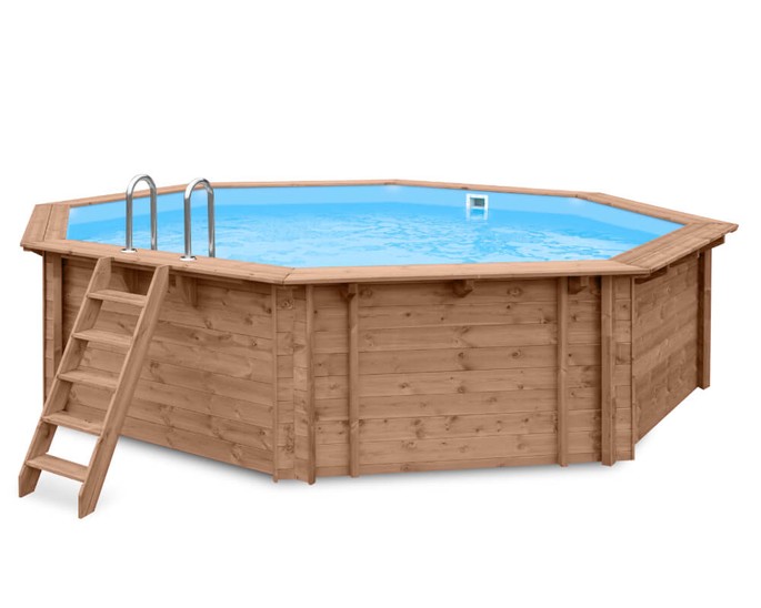 Luxe houten zwembad Kokomo Beach 560x517x129cm