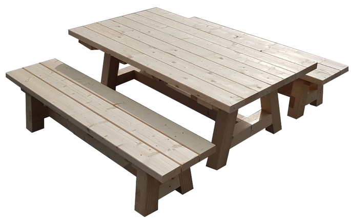 Eettafel set Heavy Duty 3-delig