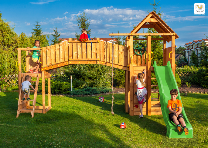 Fungoo speeltorenset FORTRESS TIPTOP Regenboog