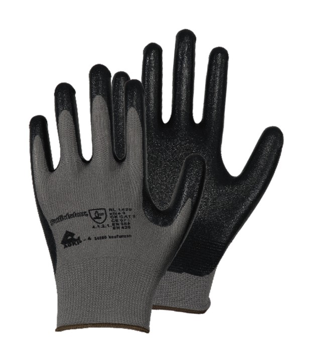 Werkhandschoenen Solidstar® zwart/grijs