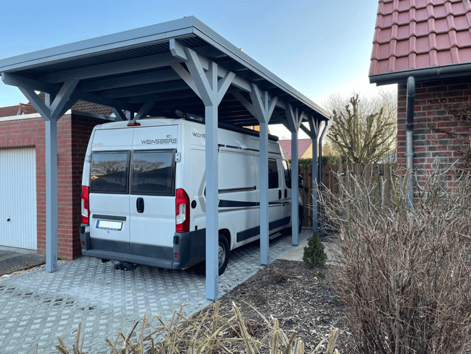 Vrijstaande carport van hout - configurator