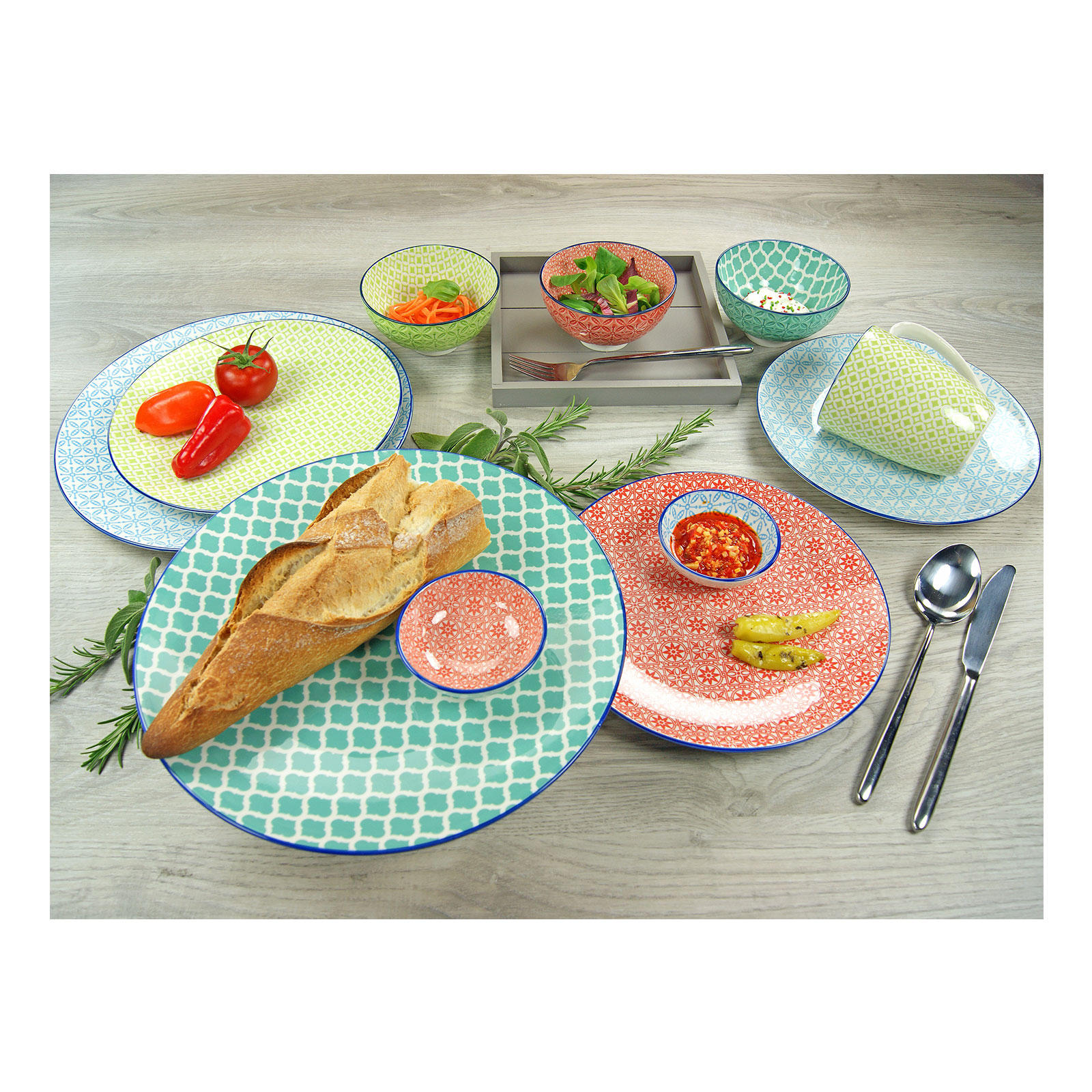 CreaTable, 17362, Serie Mediterran, Kombiservice 16 tlg - Bild 3