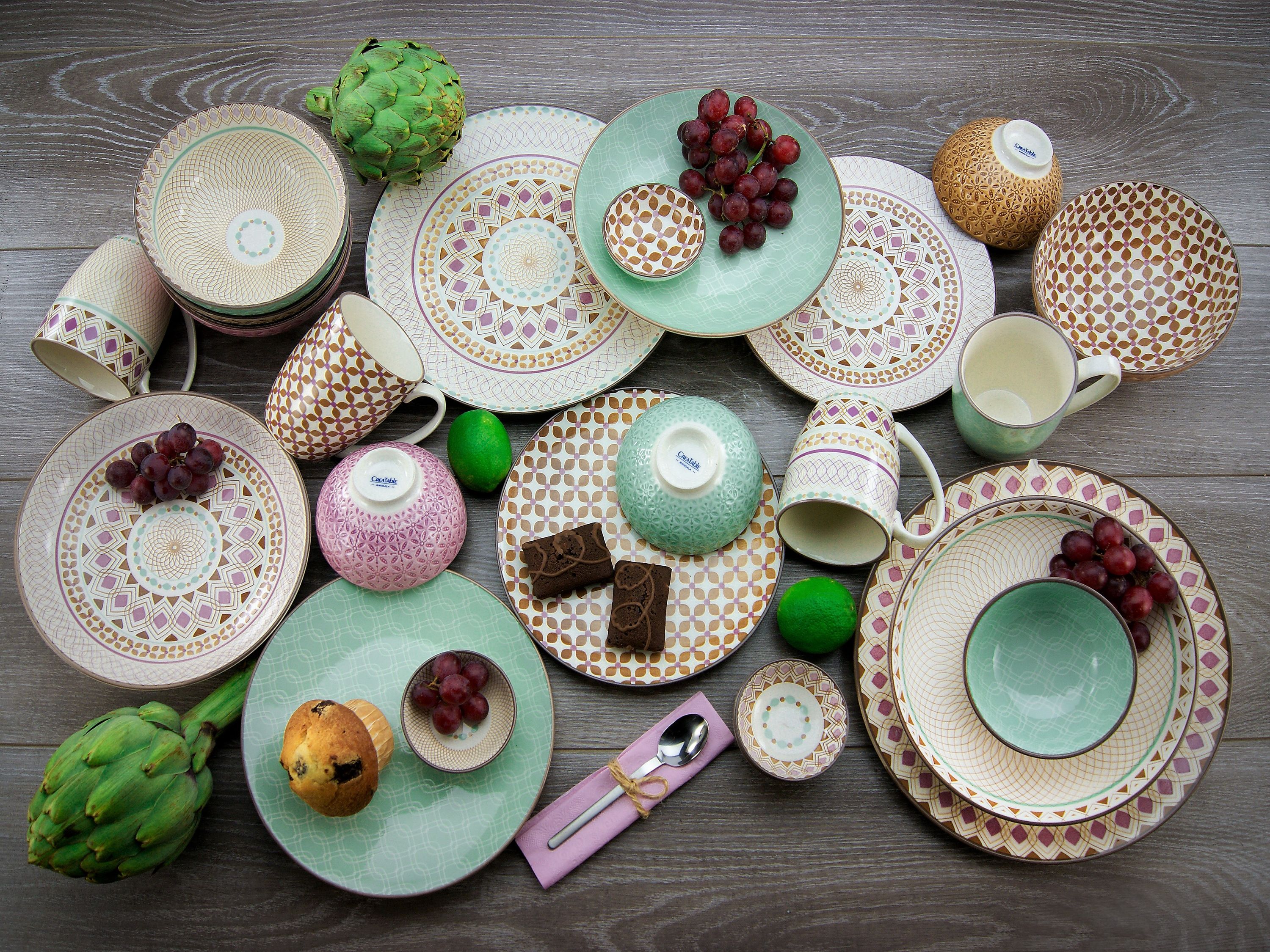 CreaTable, 20310, Serie MANDALA, Geschirrset Kombiservice 16 teilig - Bild 3