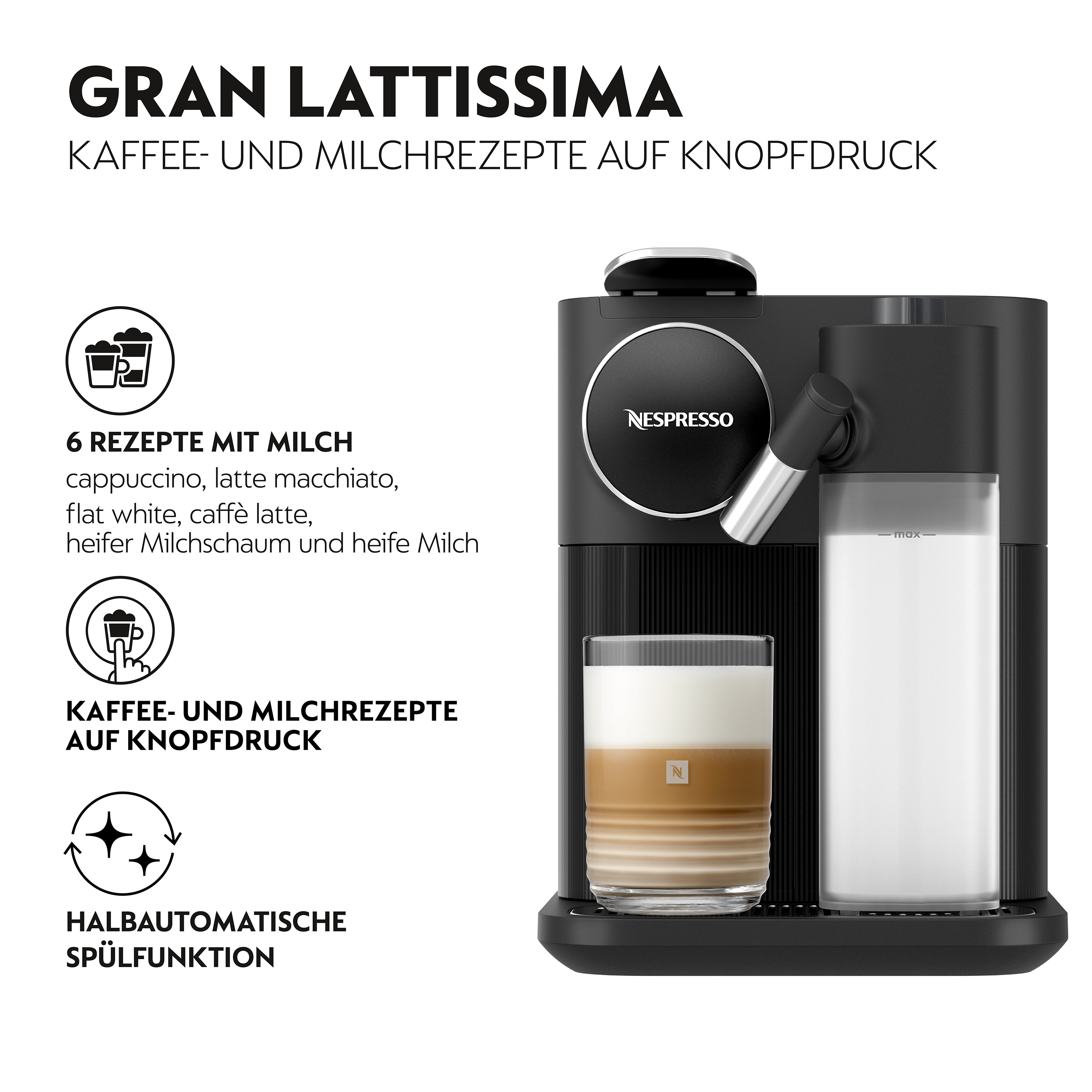 De'Longhi EN640.B GRAN LATTISSIMA Kapselmaschine - Bild 3