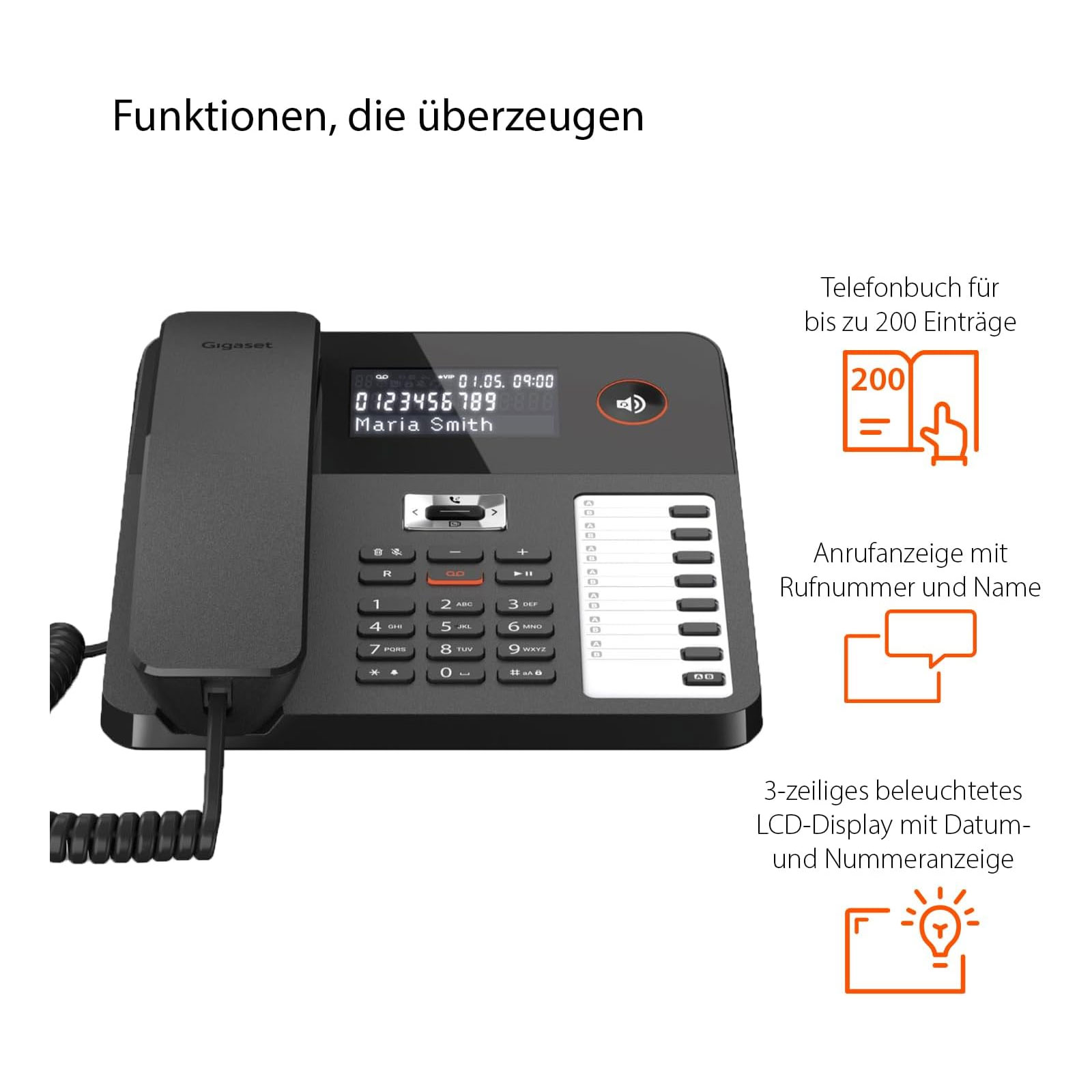 Gigaset Desk 800A Schnurgebundenes Telefon - Bild 3