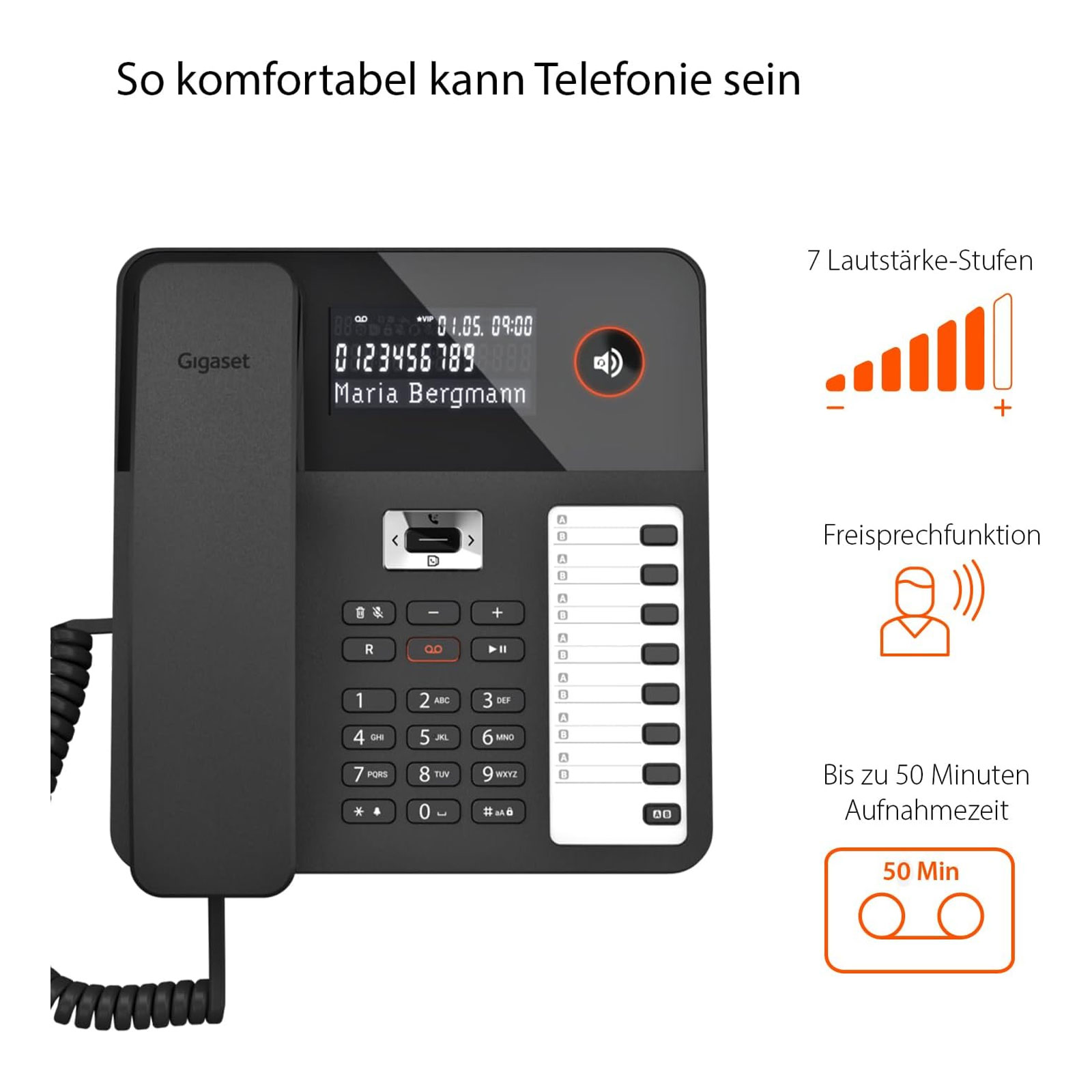 Gigaset Desk 800A Schnurgebundenes Telefon - Bild 2