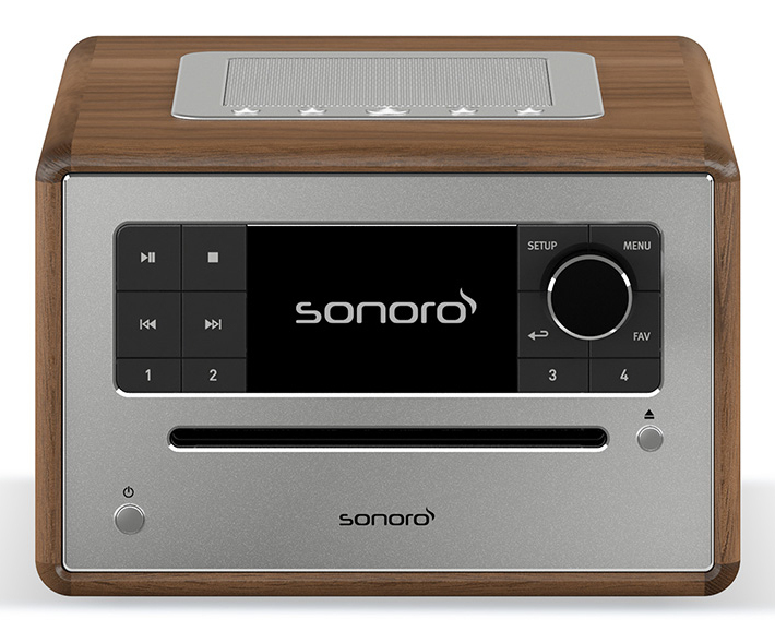 Sonoro ELITE Digital DAB DAB+ FM Silber Walnuss MP3 Radio - Bild 1