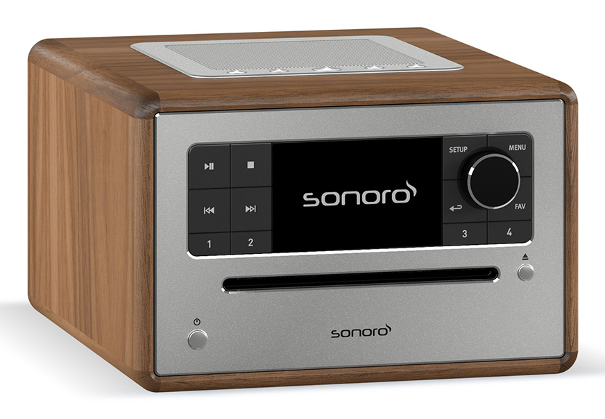 Sonoro ELITE Digital DAB DAB+ FM Silber Walnuss MP3 Radio - Bild 2
