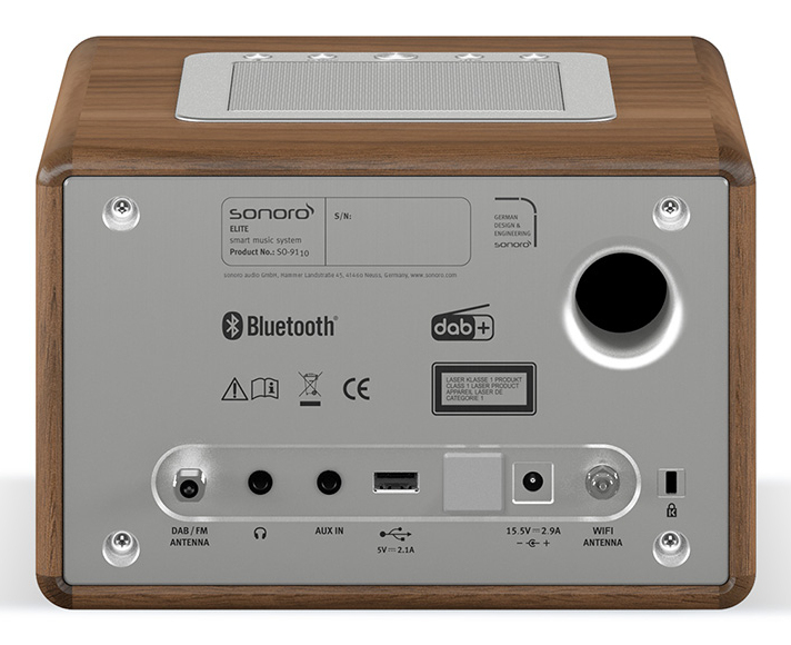 Sonoro ELITE Digital DAB DAB+ FM Silber Walnuss MP3 Radio - Bild 4