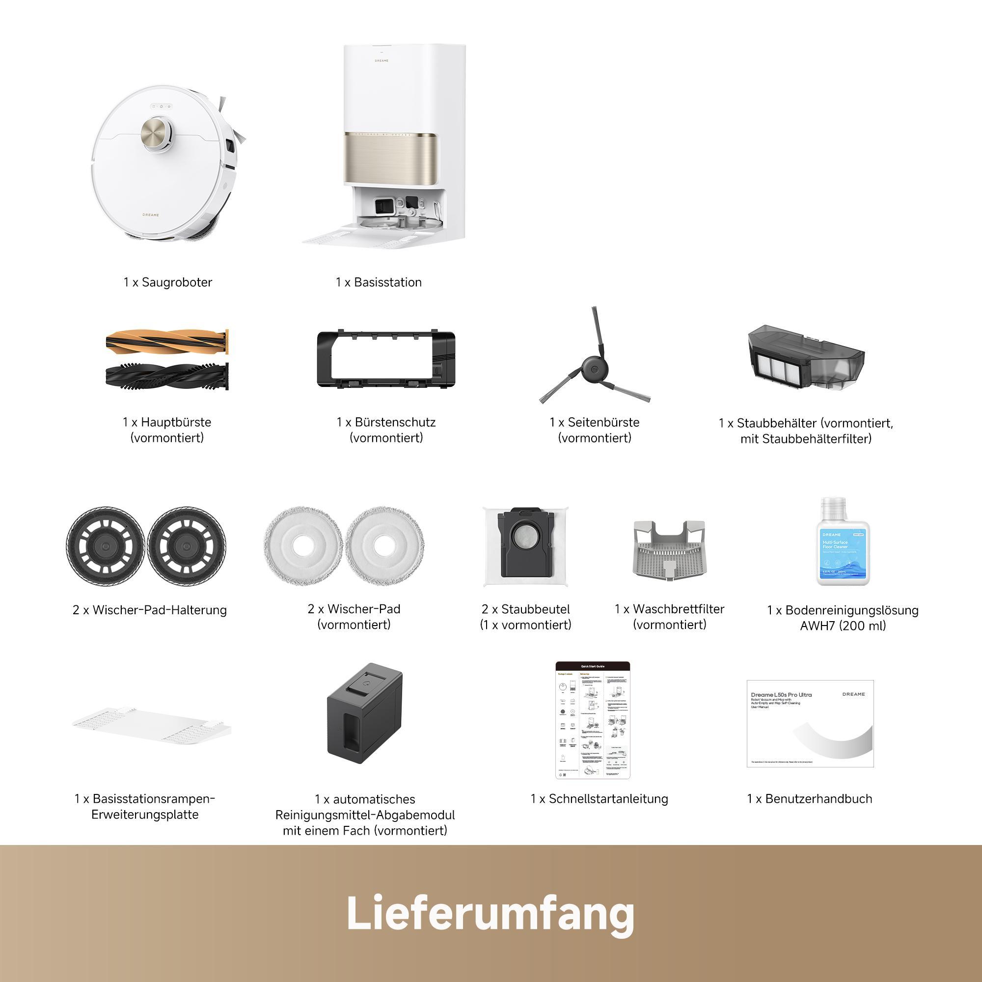 dreame L50s Pro Ultra weiß Saugroboter - Bild 12