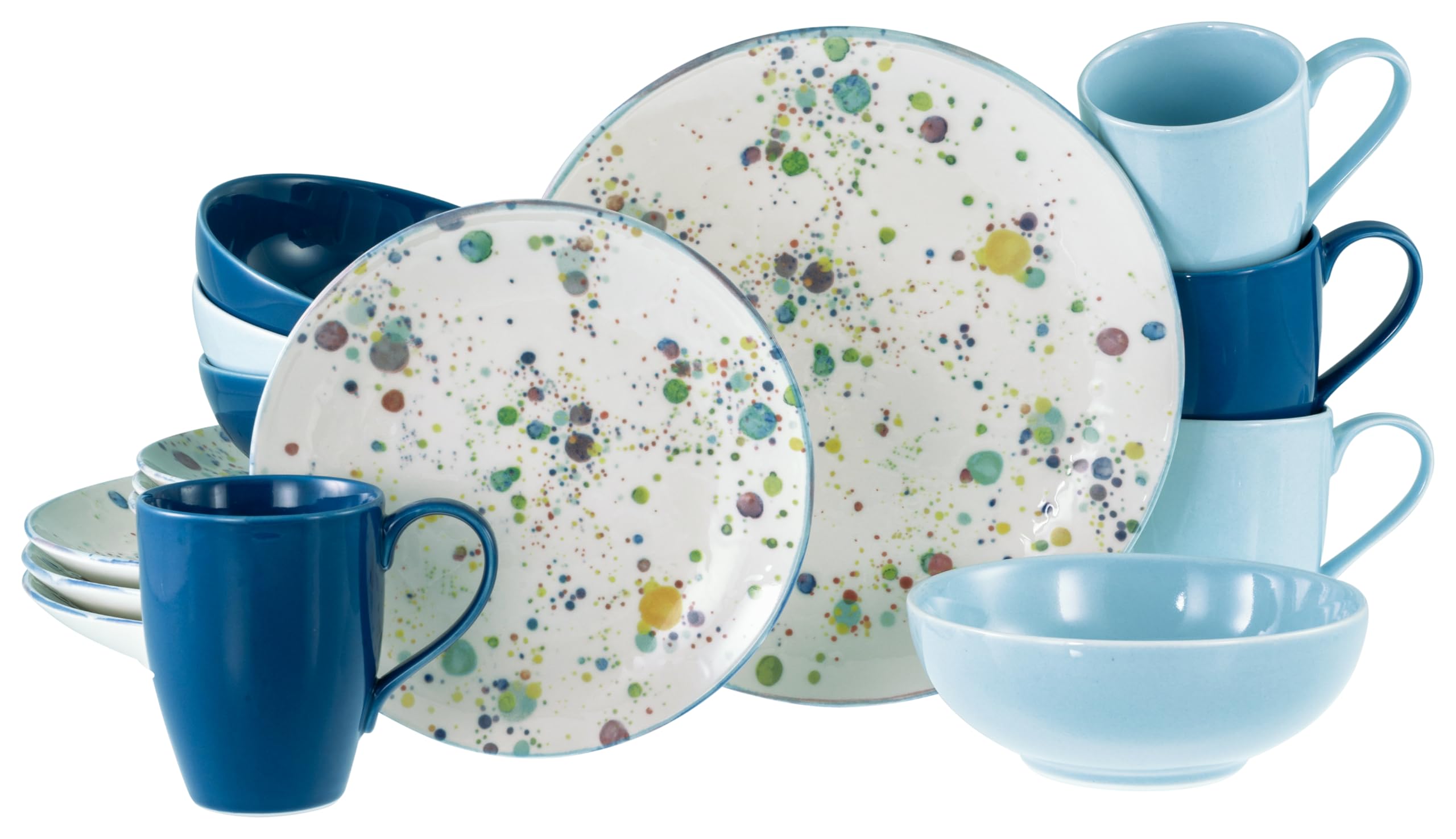 CreaTable, 24387, Serie Candy Drops Mix, 16-teiliges Geschirrset für 4 Personen - Bild 1