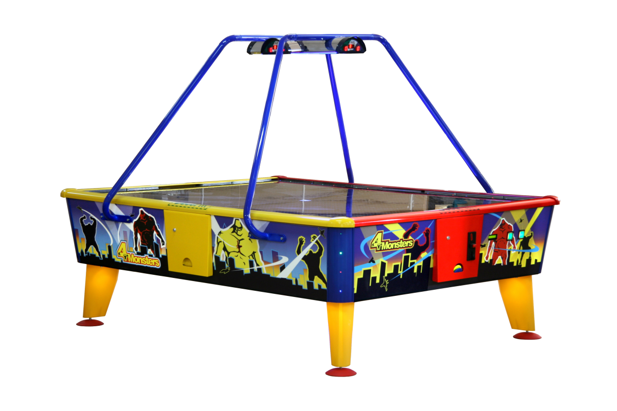 Airhockey Tisch 4 Monsters 8ft - Multiplayer Arcade Spiel