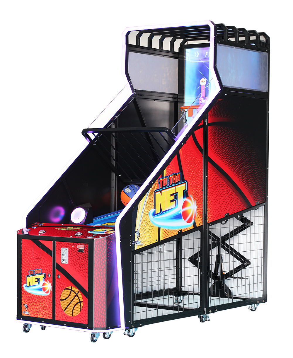 UNIS To Tha Net Basketball Arcade Anlage mit 65 Zoll HD Display