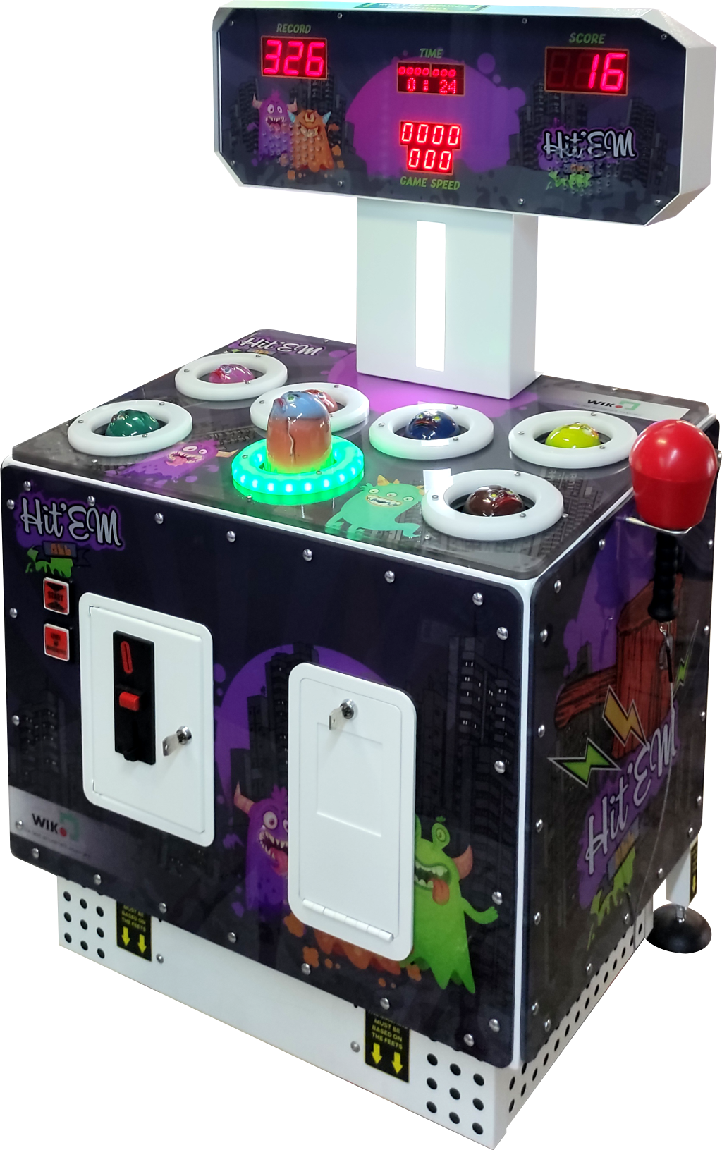 WIK Ghost Spielautomat - Schlag den Maulwurf Spielprinzip
