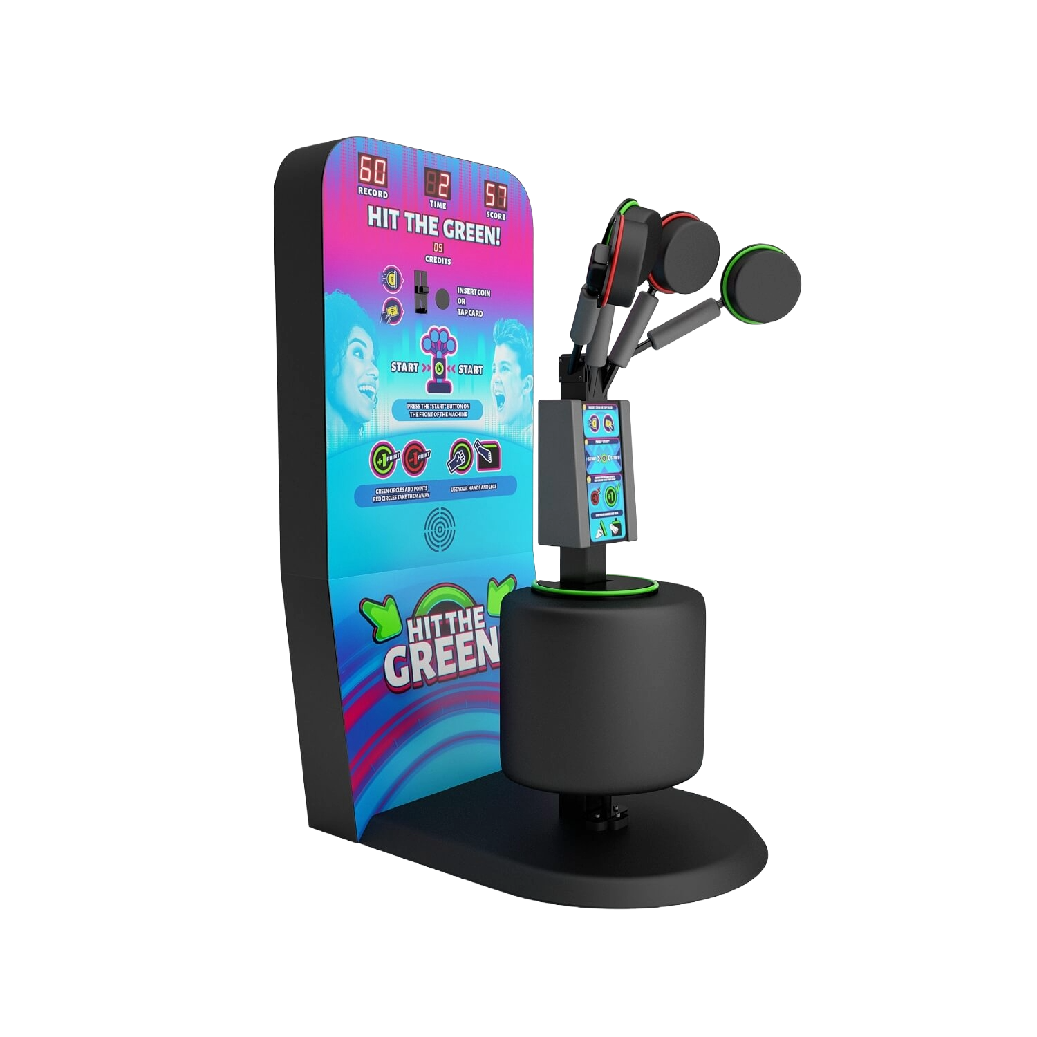 MMA SLIM HIT THE GREEN - Reaktionsspiel Mit Schlag und Kickzielen