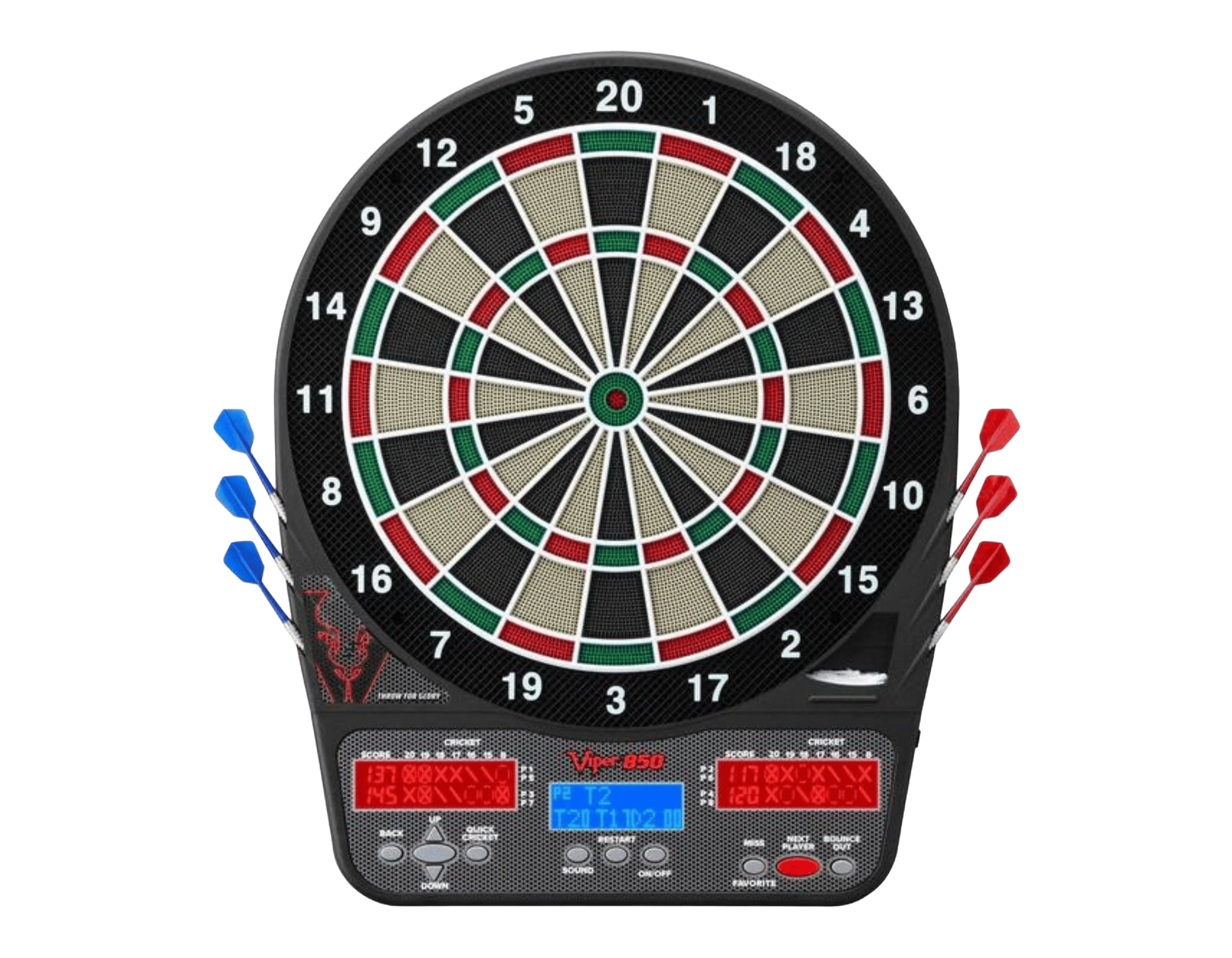 Viper 850 Electronic Dartboard - Ultra Thin Spider - Professional #DB907