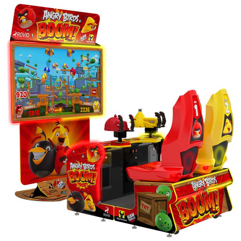 RAW Thrills Angry Birds Boom - Arcade Spielautomat 2 Spieler