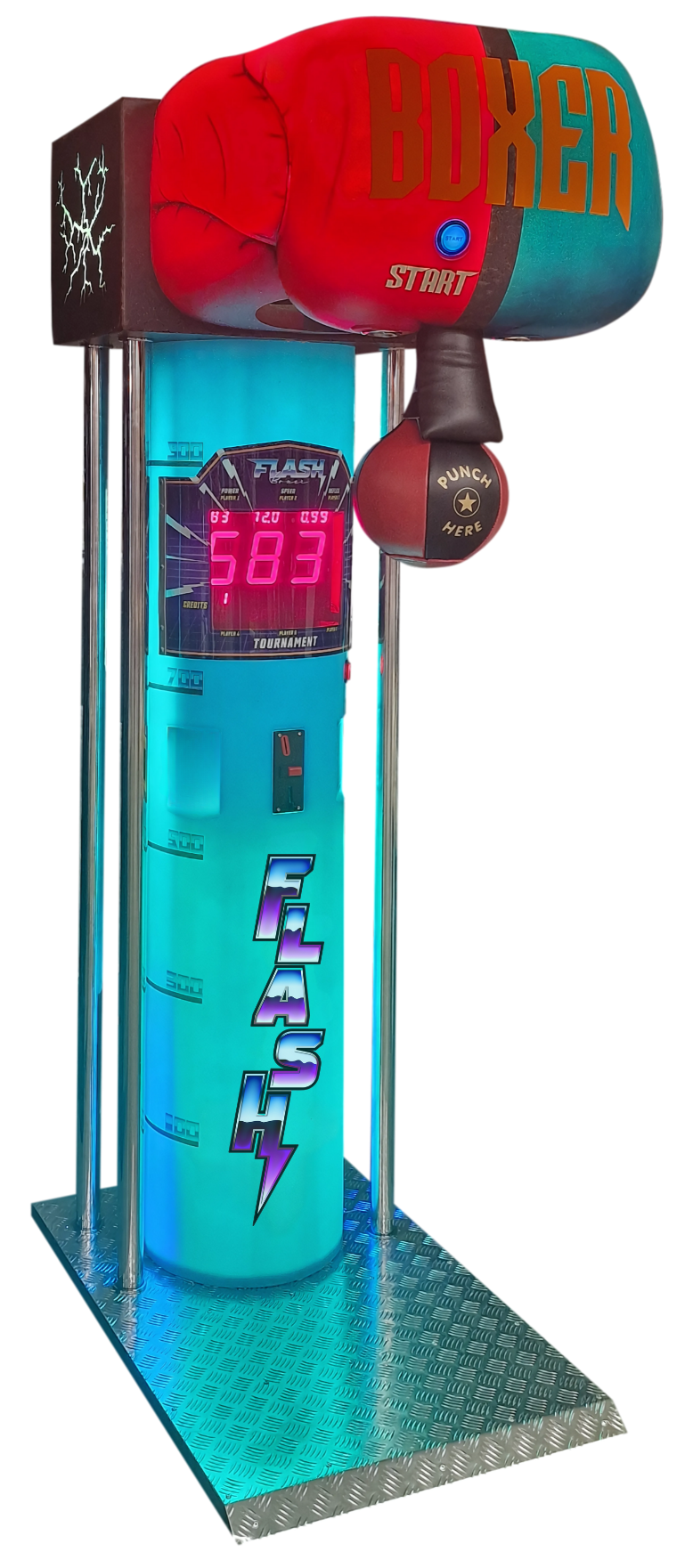 Boxer Glove Flash LED Boxautomat mit Highscore Funktion