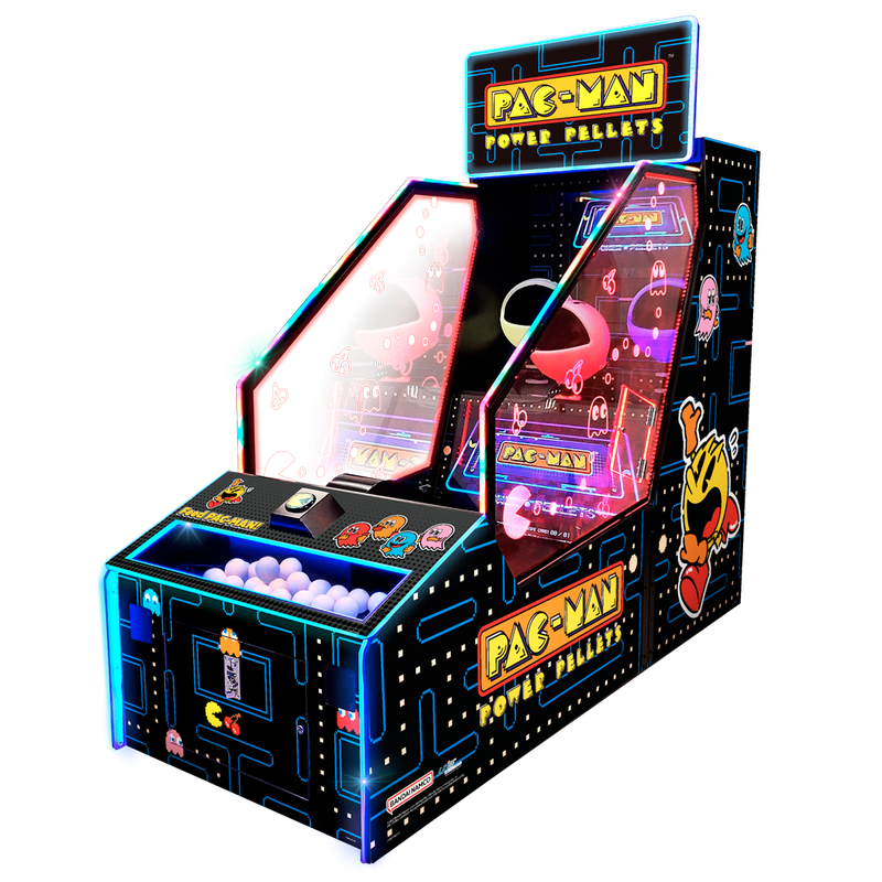 Bandai Namco PAC MAN Power Pellets Arcade Ballwurfspiel mit HD Display