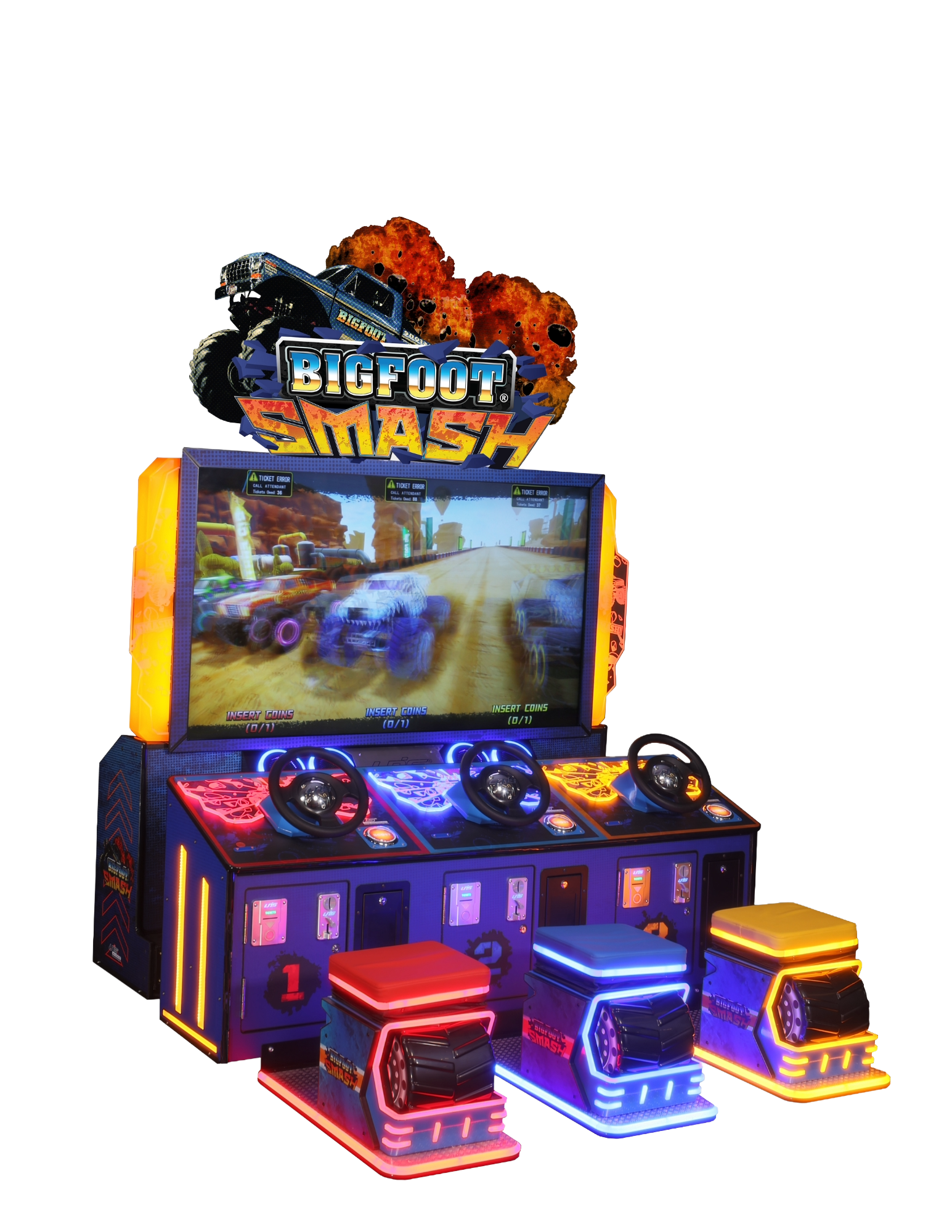 UNIS Bigfoot Smash Monstertruck Arcade Racing Simulator
