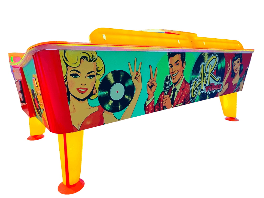 Air Vibes 8ft Airhockey Tisch Outdoor Arcade Spiel mit LED