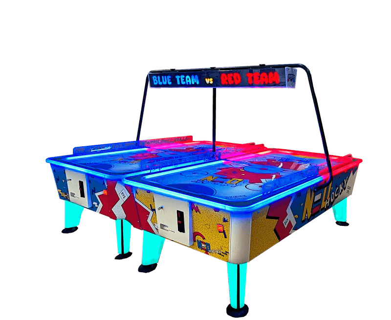 NEO Twin Hockey 8ft – Airhockey Tisch für 4 Spieler