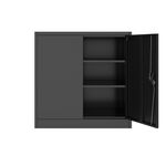 Aktenschrank mit 3 Böden schwarz Bild 3