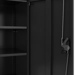 Aktenschrank mit 3 Böden schwarz Bild 7