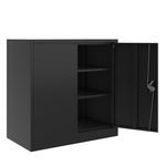 Aktenschrank mit 3 Böden schwarz Anzeigebild