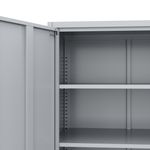 Aktenschrank mit 3 Böden grau Bild 6