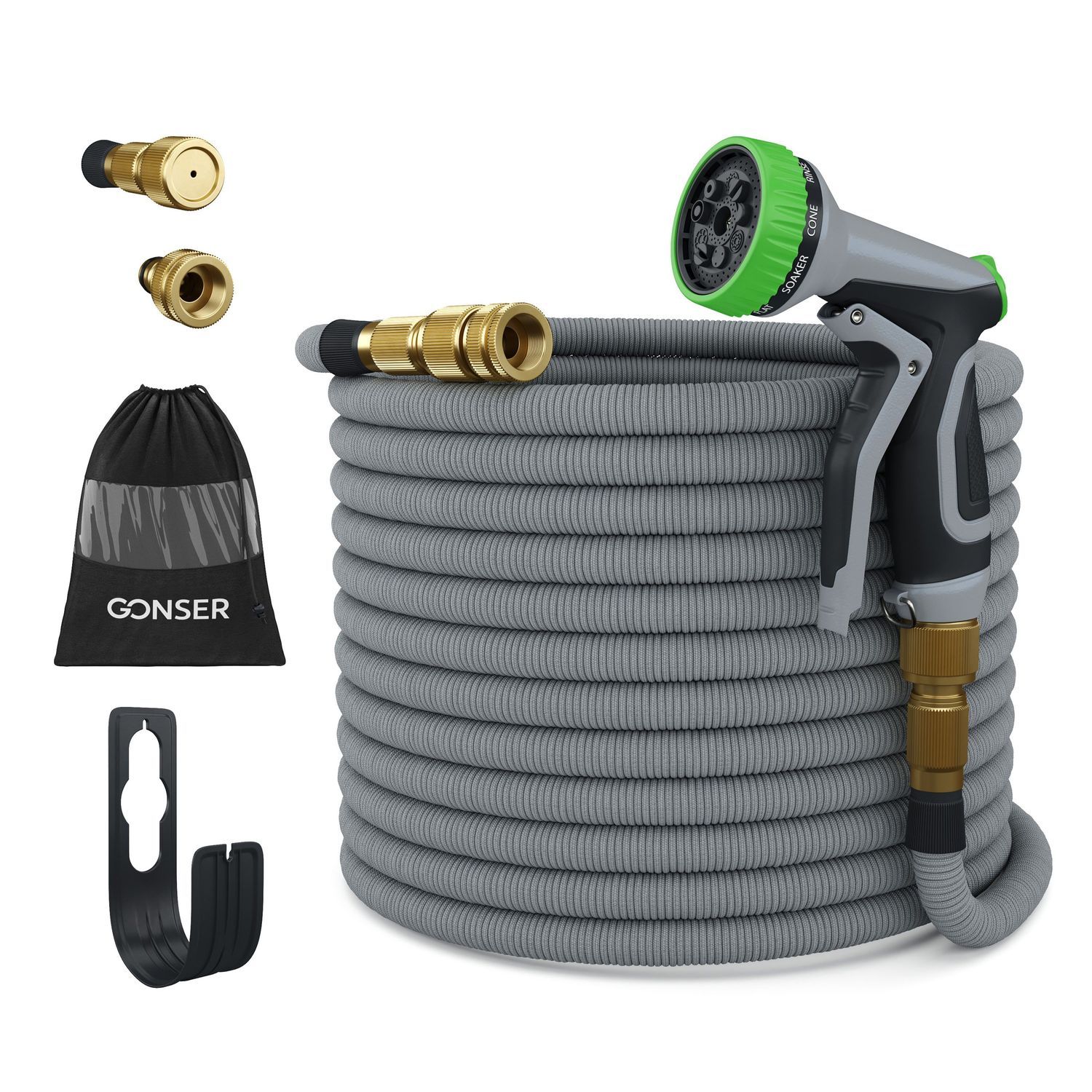 Flexi Premium Gartenschlauch 22.5 m grau Anzeigebild