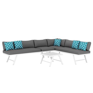 Lounge CALVI multifunktional anthrazit/weiss Anzeigebild