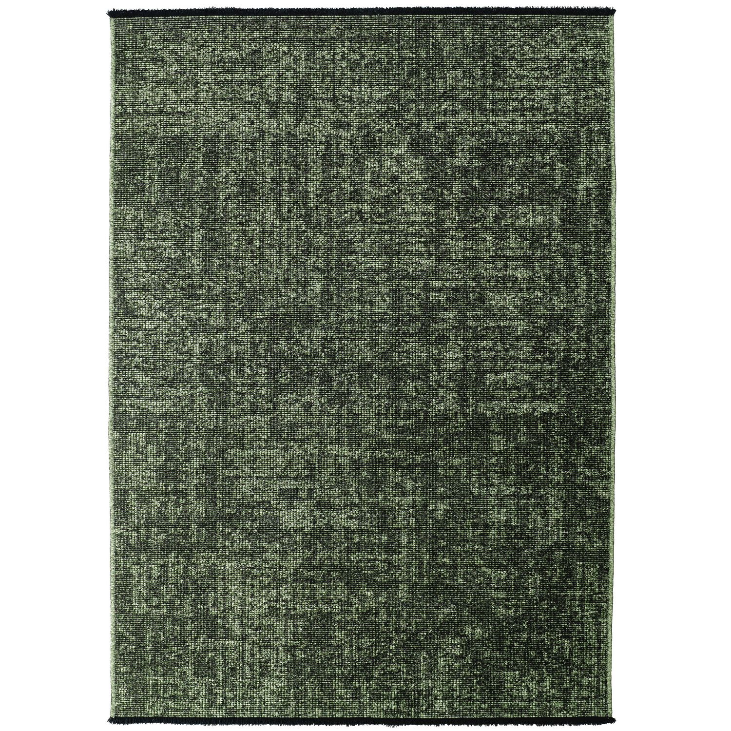 Baumwoll-Chenille Teppich Space 1900 Grün, Läufer – waschbar
