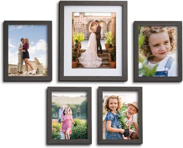 Wood 5-piece wall frame set