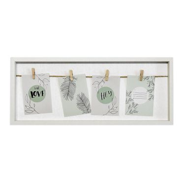 Clip board photo frame box with pegs 