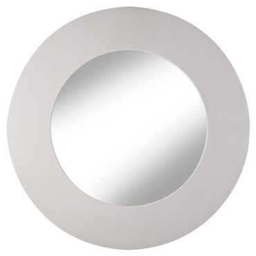 Minimalist Round Wall Mirror Grey