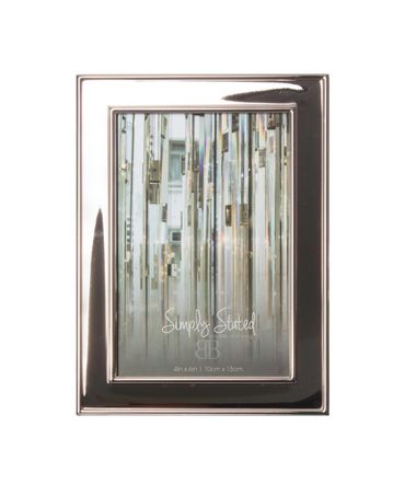 Polished Silver Photo Frame 4x6"