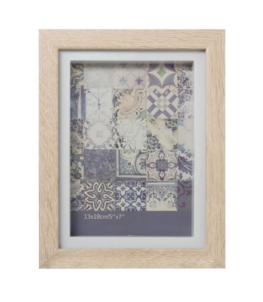 Box Frame for 5x7" photo - White Oak