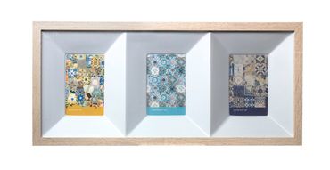 Multi Aperture Box Frame for 4x6" photos - White Oak