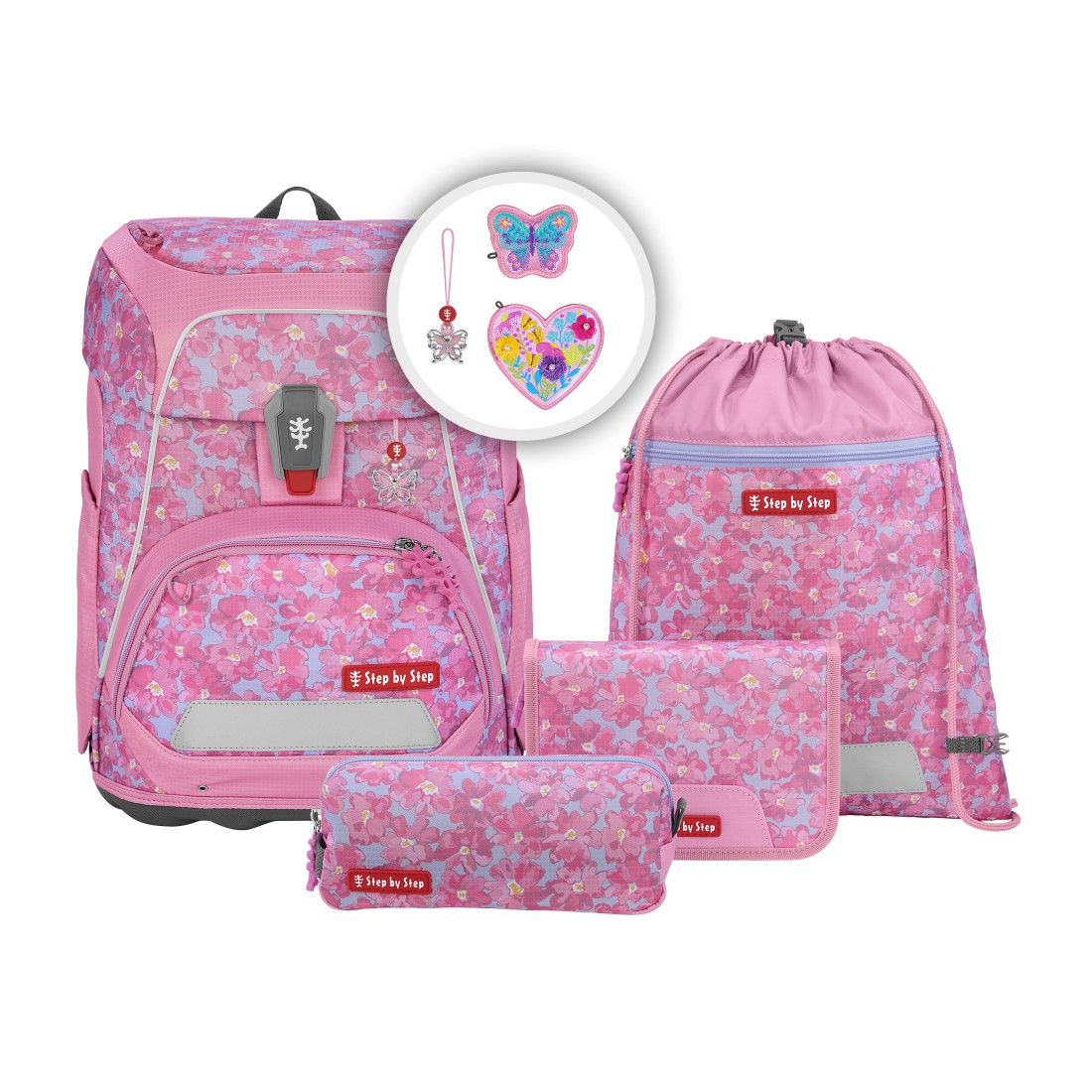 Step by Step Fit Schulranzen-Set 5-teilig-Heart Luma