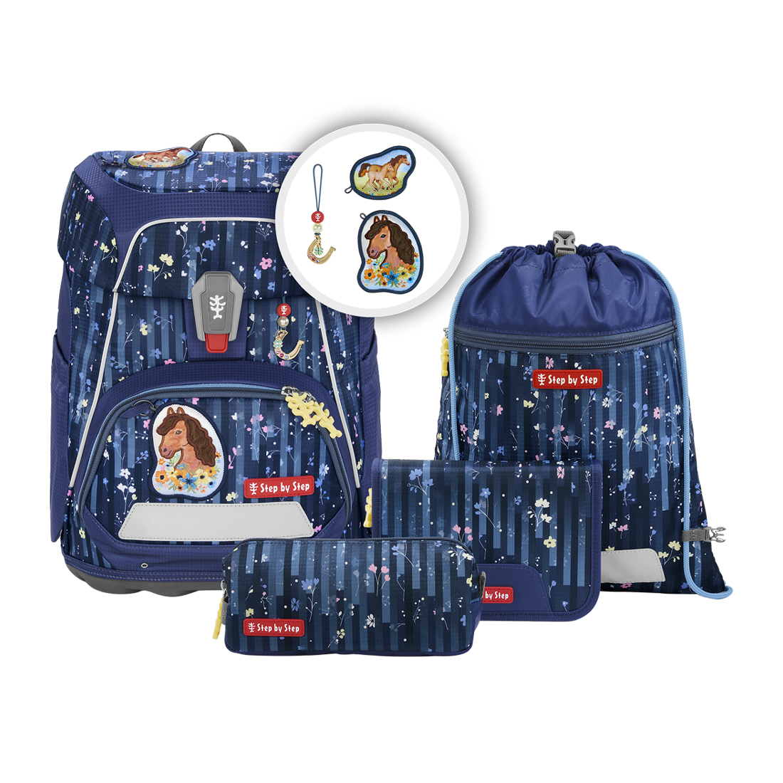 Step by Step Fit Schulranzen-Set 5-teilig-Horse Mila
