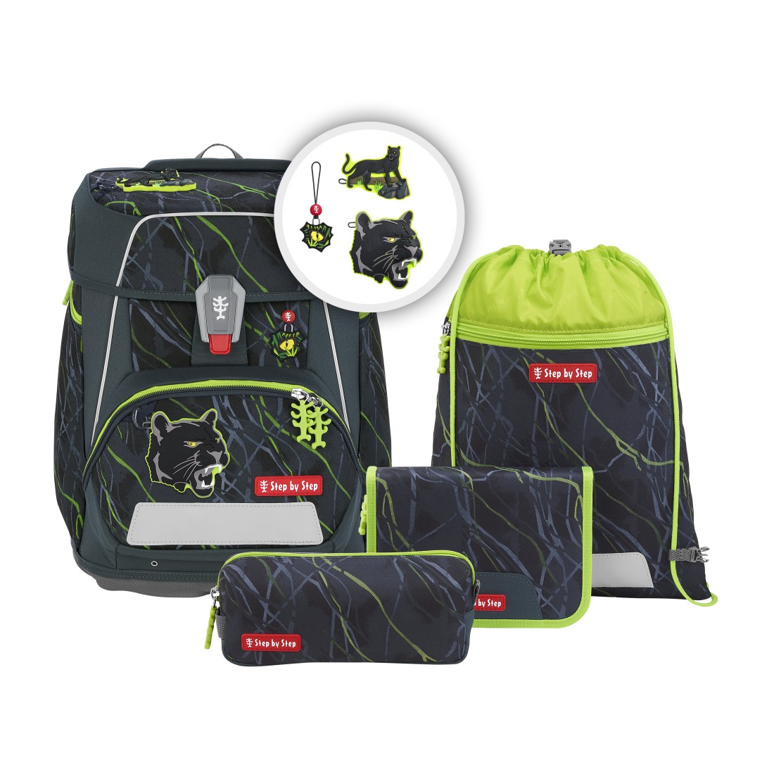 Step by Step Space - Schulranzen-Set 5-teilig-Danger Cat Chiko