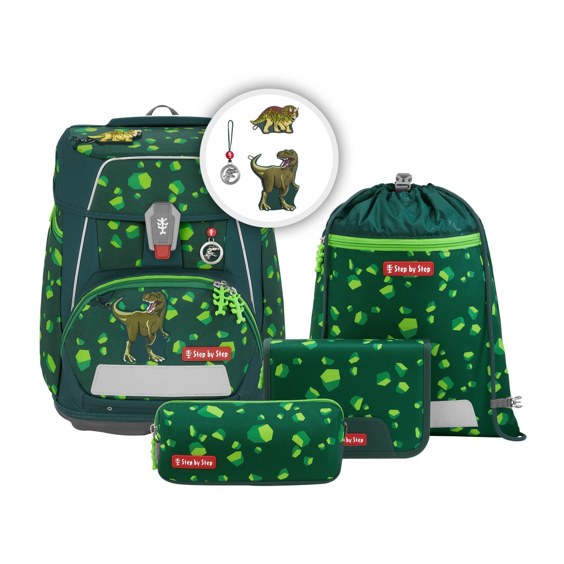 Step by Step Space - Schulranzen-Set 5-teilig-Dino Targo