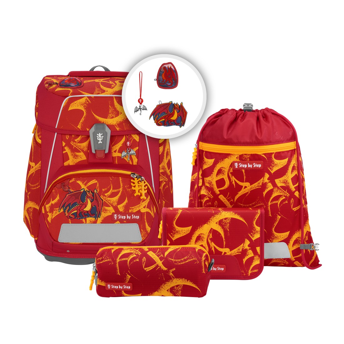 Step by Step Space - Schulranzen-Set 5-teilig-Dragon Toro