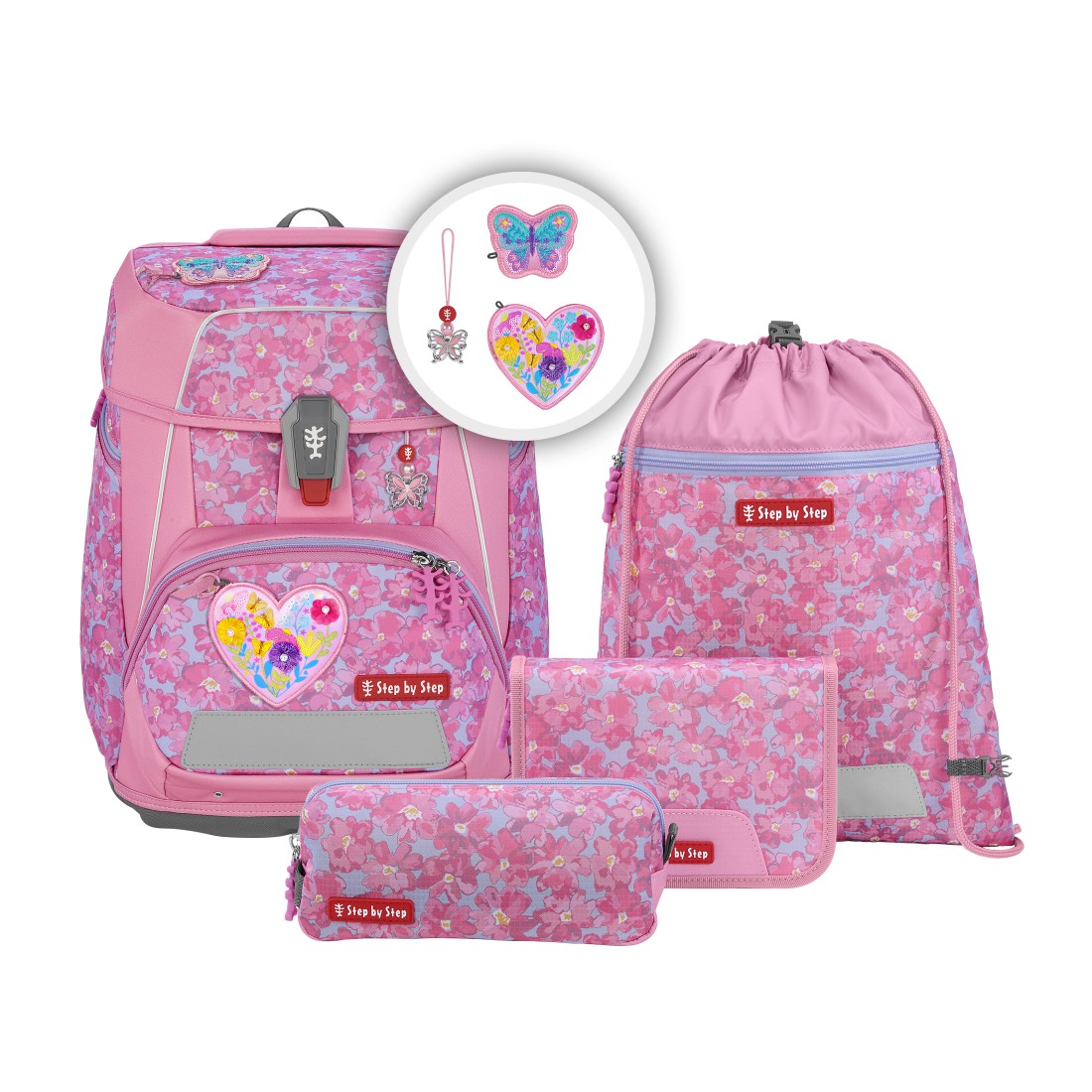 Step by Step Space - Schulranzen-Set 5-teilig-Heart Luma