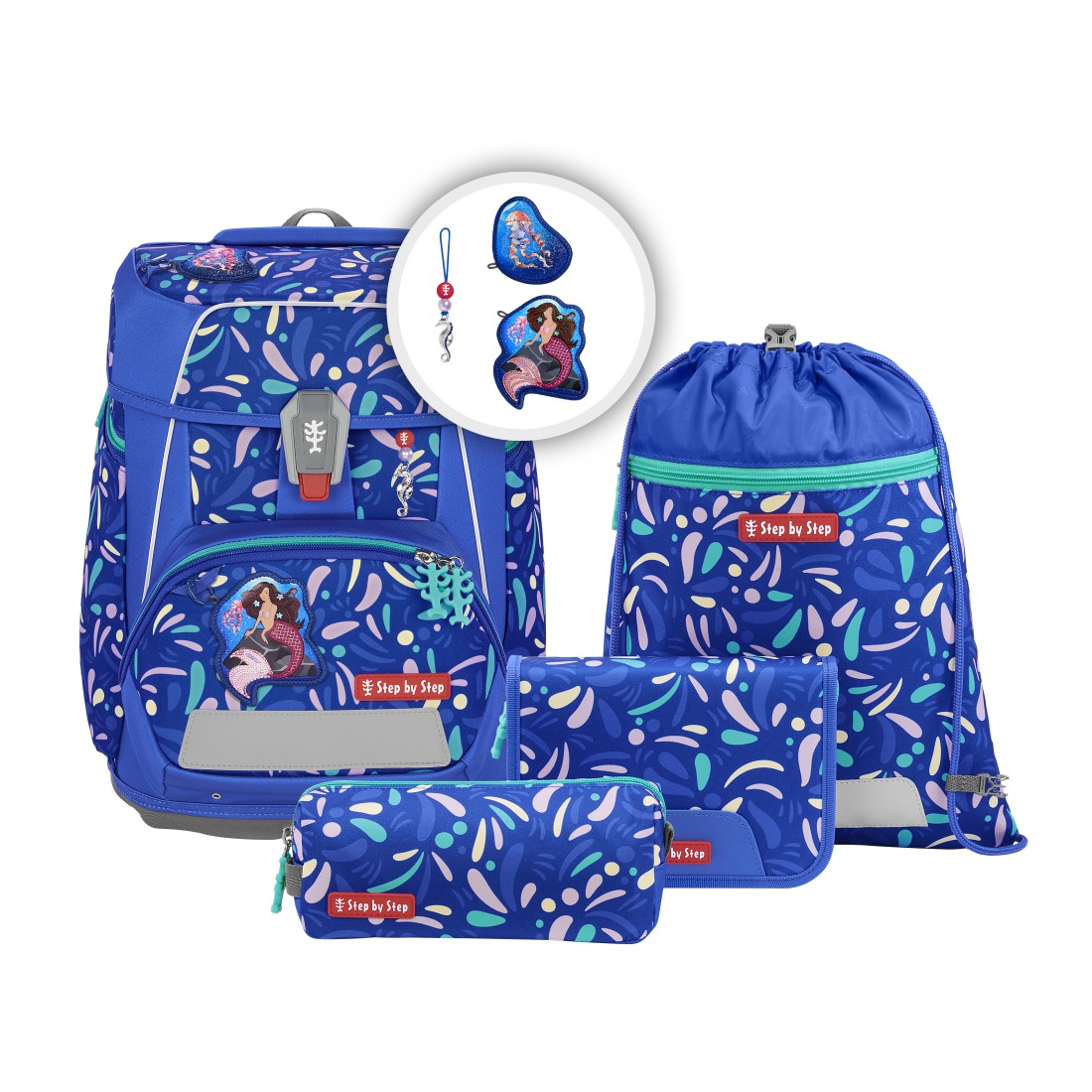 Step by Step Space - Schulranzen-Set 5-teilig-Mermaid Elara